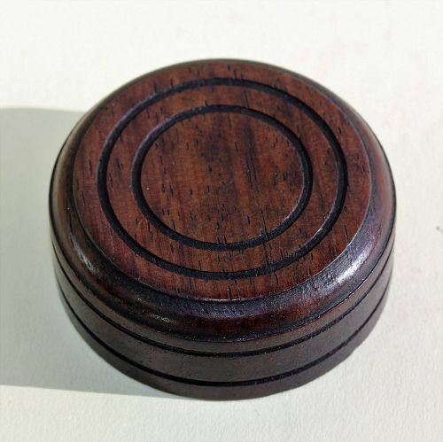 Chinese carved Wood round Top, for Tea Caddy, Tea Jar cover