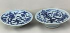 2 Chinese Blue $ White Porcelain Sauce Dishes