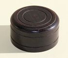 Chinese carved Wood Round Top or Cover for Tea Caddy or Tea Jar