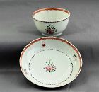 Chinese Export Famille Rose Porcelain Tea Bowl & Saucer