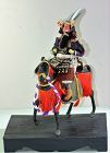 Japanese Samurai Warrior on Noma UMA Black Horse Doll