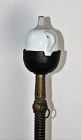 Korean Wood Oil Lamp & White Porcelain Oil pot with top