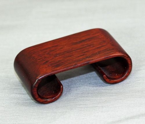 Chinese Rosewood Scroll shape small Display Stand