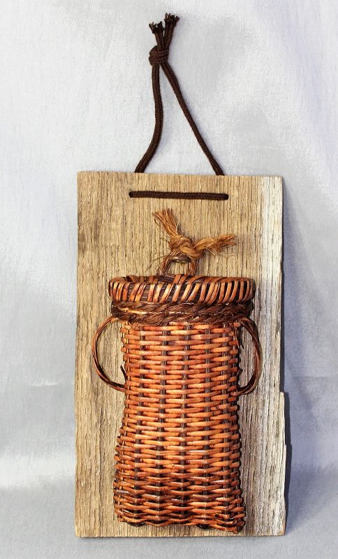 Japanese hanging Ikebana basket
