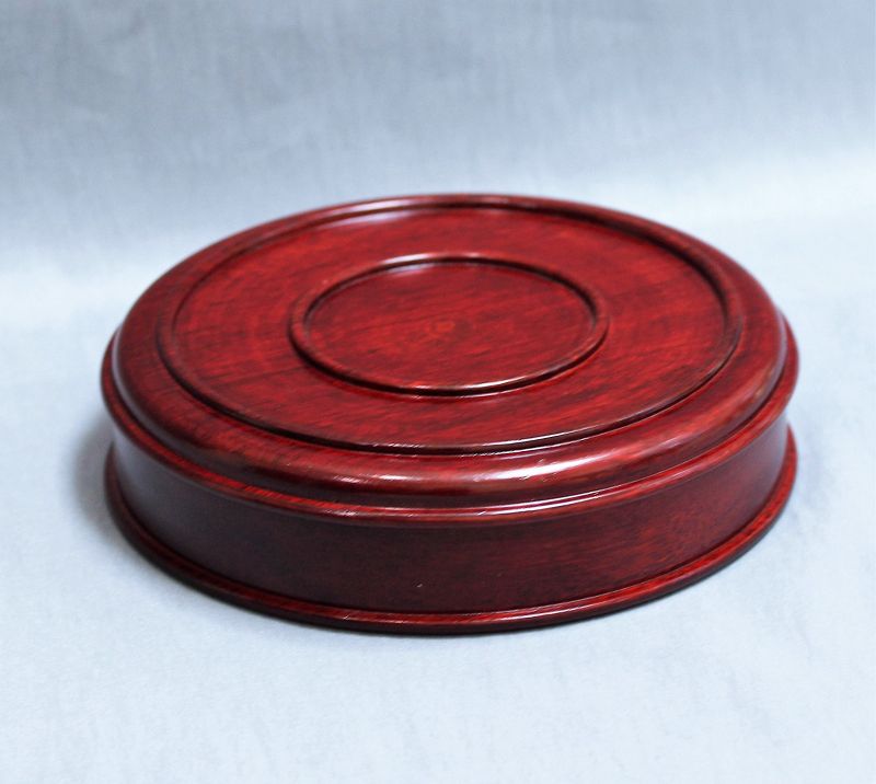Chinese Hardwood Large Urn Top, or Jar Cover
