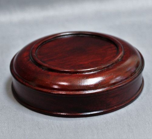 Chinese Hardwood Jar Top, Cover for Urn
