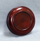 Chinese Hardwood Jar Top, Cover for Urn