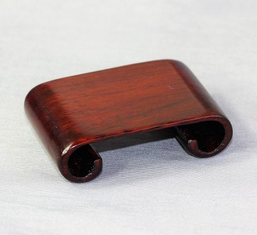 Chinese Hardwood Scroll shape small Display Stand