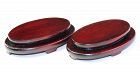 Pair Chinese Hardwood small oval shape Display Stands