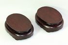 Pair "Hong Kong" made Rosewood oval shape Display Stands