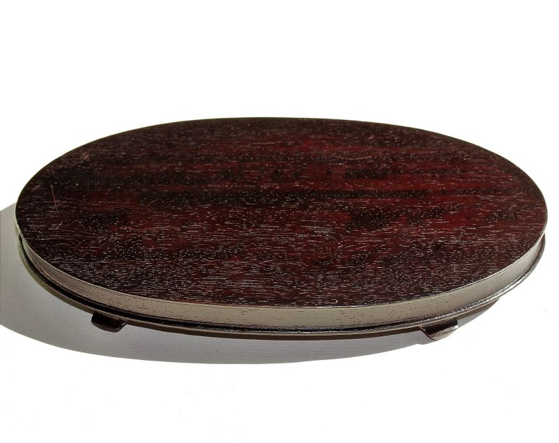 "Hong Kong" made Hardwood Oval Display Stand