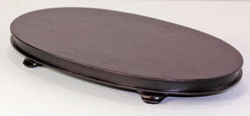 &quot;Hong Kong&quot; made Hardwood Oval shape Display Stand