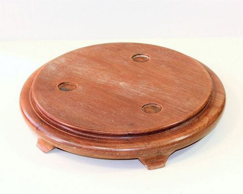 Chinese Rosewood Round Stand, heavy large size