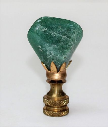 Green Agate Lamp Finial