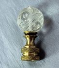 Chinese carved Crystal Lamp Finial