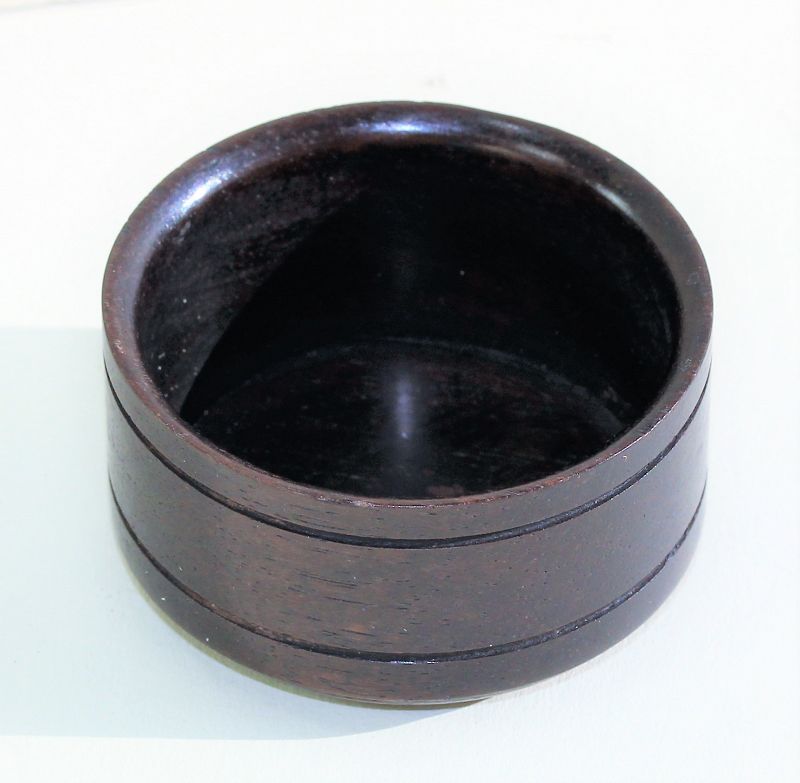 Chinese Carved Round Wooden Top for Tea Caddy or Tea Jar