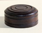 Chinese Carved Round hardwood Top, Cover for Tea Jar or Tea Caddy