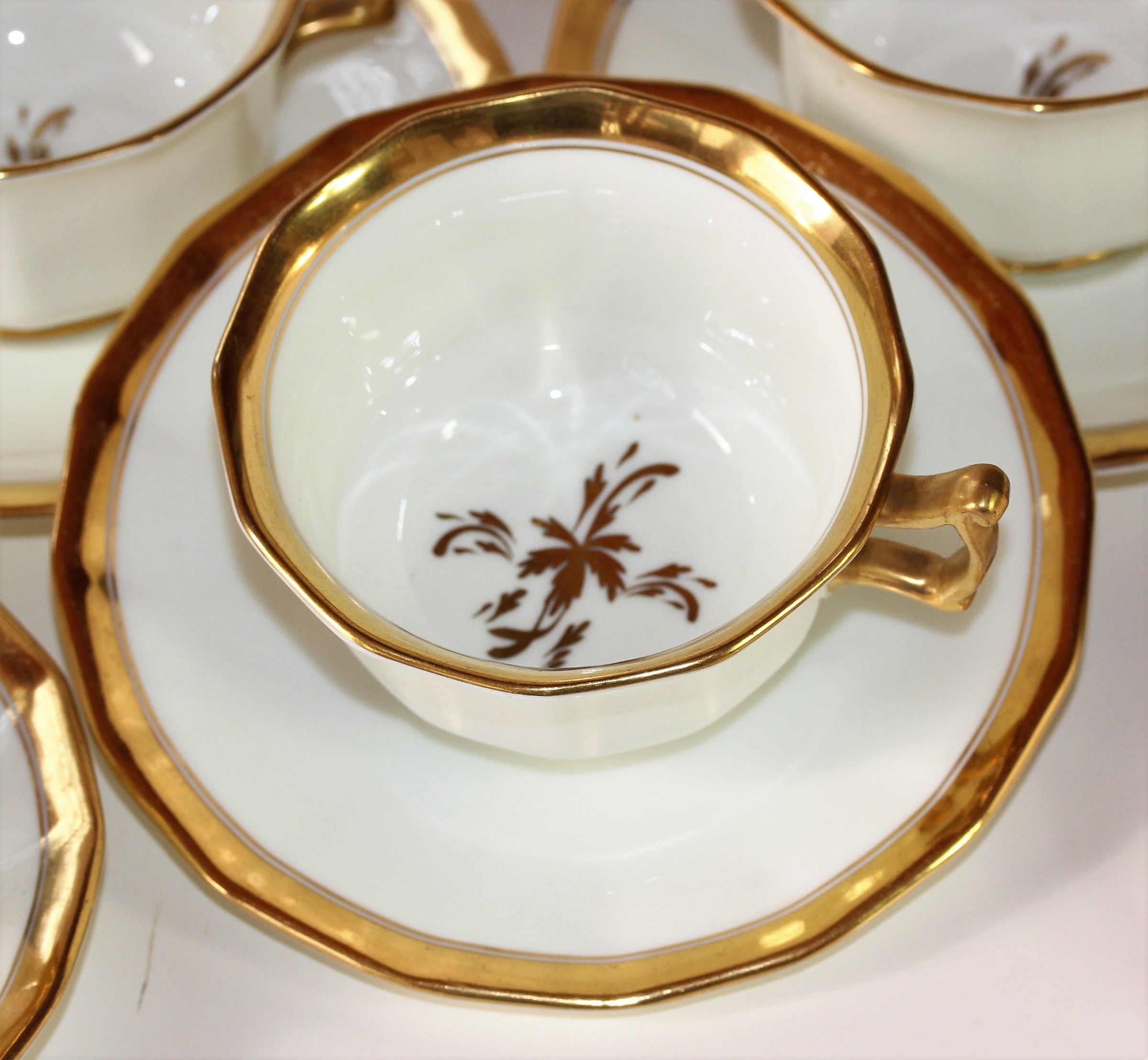 3 x English newest ‘Cauldon Ltd.’ Saucers / Pin Dishes