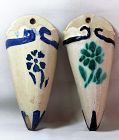 2 Portuguese Faience Pottery Wall Vase, Wall Pocket