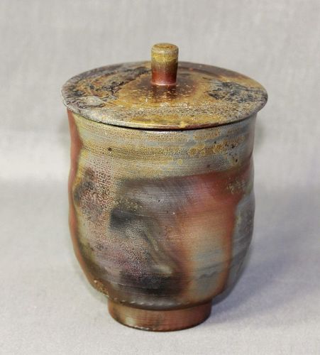 Japanese Pottery Tea Cup with Cover