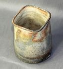 Japanese Pottery Tea Cup, square top