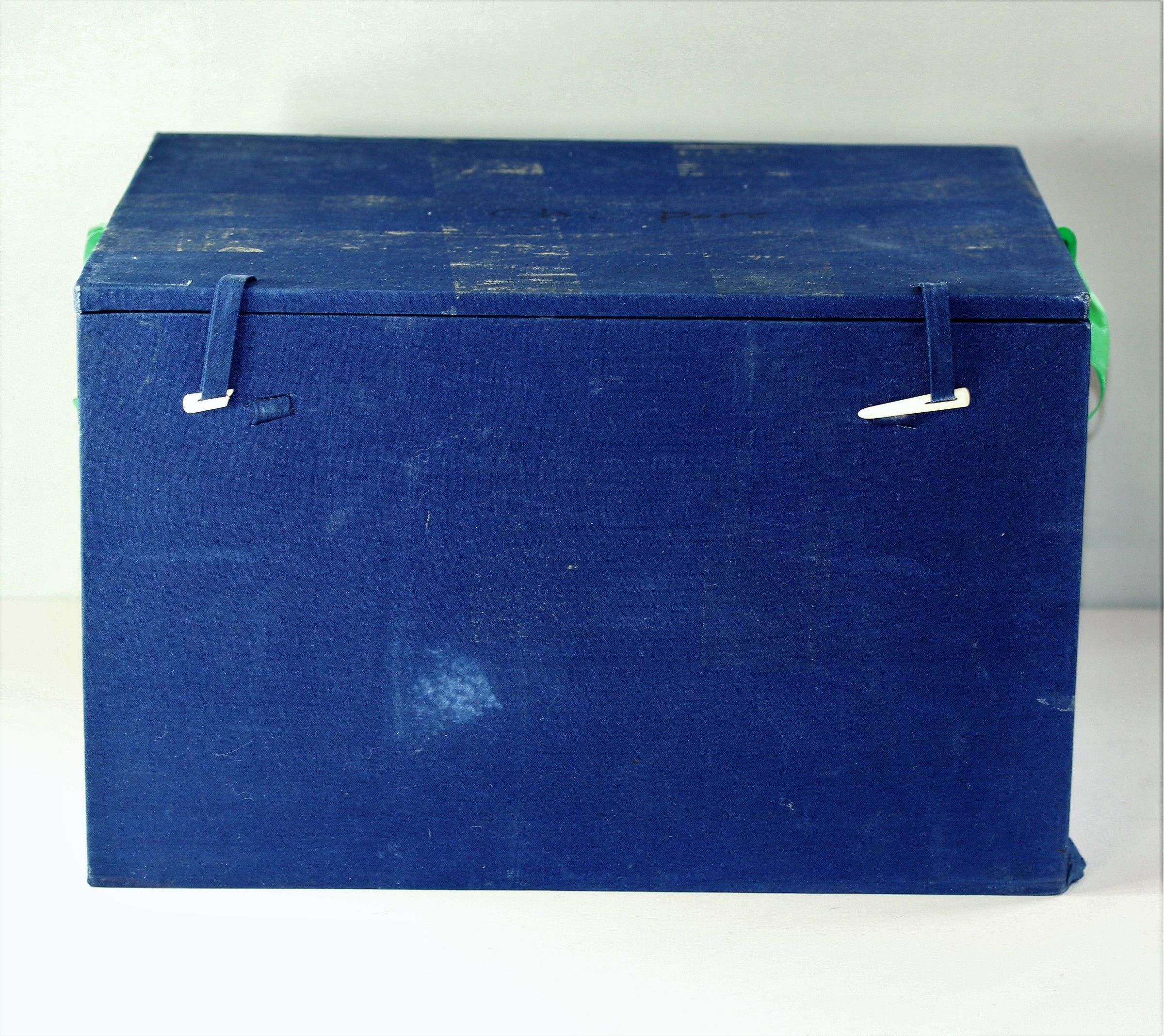 Chinese Blue Fabric Storage Box