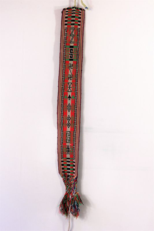 Tibetan Lady's woven Belt, Himalayan Textile
