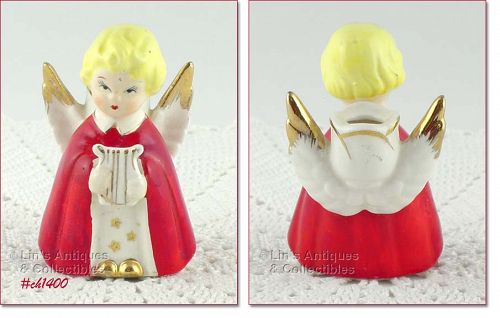 VINTAGE CHRISTMAS ANGEL CANDLE HOLDER