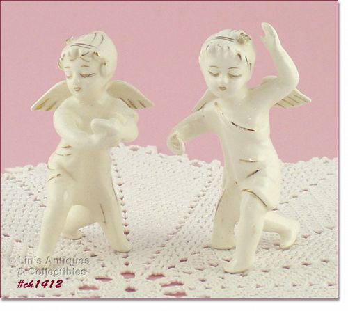 VINTAGE ANGEL CANDLE HUGGERS