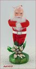 Vintage Santa Figure Ornament in Mint Condition New Old Stock