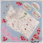 Vintage State Souvenir Hanky Washington