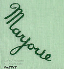 MONOGRAMMED HANDKERCHIEF FOR “MARJORIE”