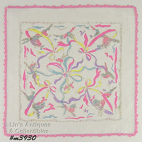 LEAPING POODLES HANDKERCHIEF