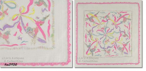 LEAPING POODLES HANDKERCHIEF