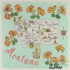 State Souvenir Hanky Montana