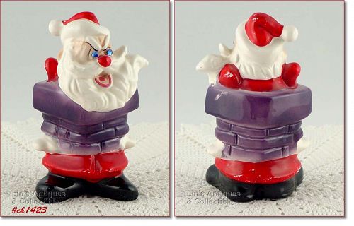 Vintage Kreiss Psycho Santa Figurine