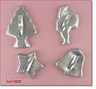 Vintage Christmas Cookie Cutters Lot of 4