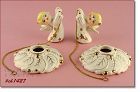Vintage Candle Holders with Angel Candle Climbers MIB
