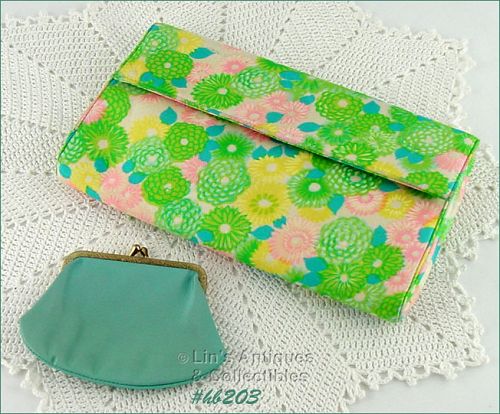 Vintage Bergdorf Goodman Floral Clutch Handbag