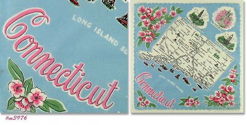 State Souvenir Hanky Connecticut