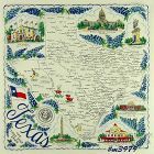 State Souvenir Hanky Texas The Lone Star State