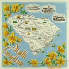 State Souvenir Hanky South Carolina