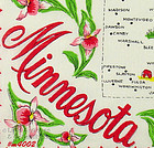 STATE SOUVENIR HANDKERCHIEF, MINNESOTA