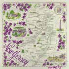 State Souvenir Hanky New Jersey The Garden State