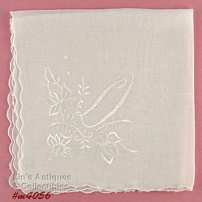 “D” MONOGRAM HANDKERCHIEF