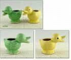 McCOY POTTERY BABY DUCK PLANTER CHOICE OF GREEN OR YELLOW COLOR