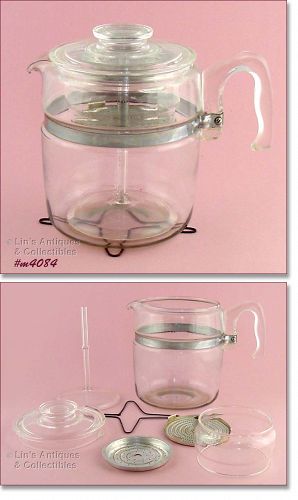 PYREX 9 CUP COFFEE MAKER COFFEE POT WITH HEAT DIFFUSER