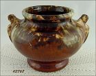 McCoy Pottery Brown Onyx Jardiniere