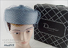Vintage Blue Hat with Netting Veil IOB
