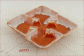 McCOY POTTERY – SQUARE SECTIONAL ASH TRAY